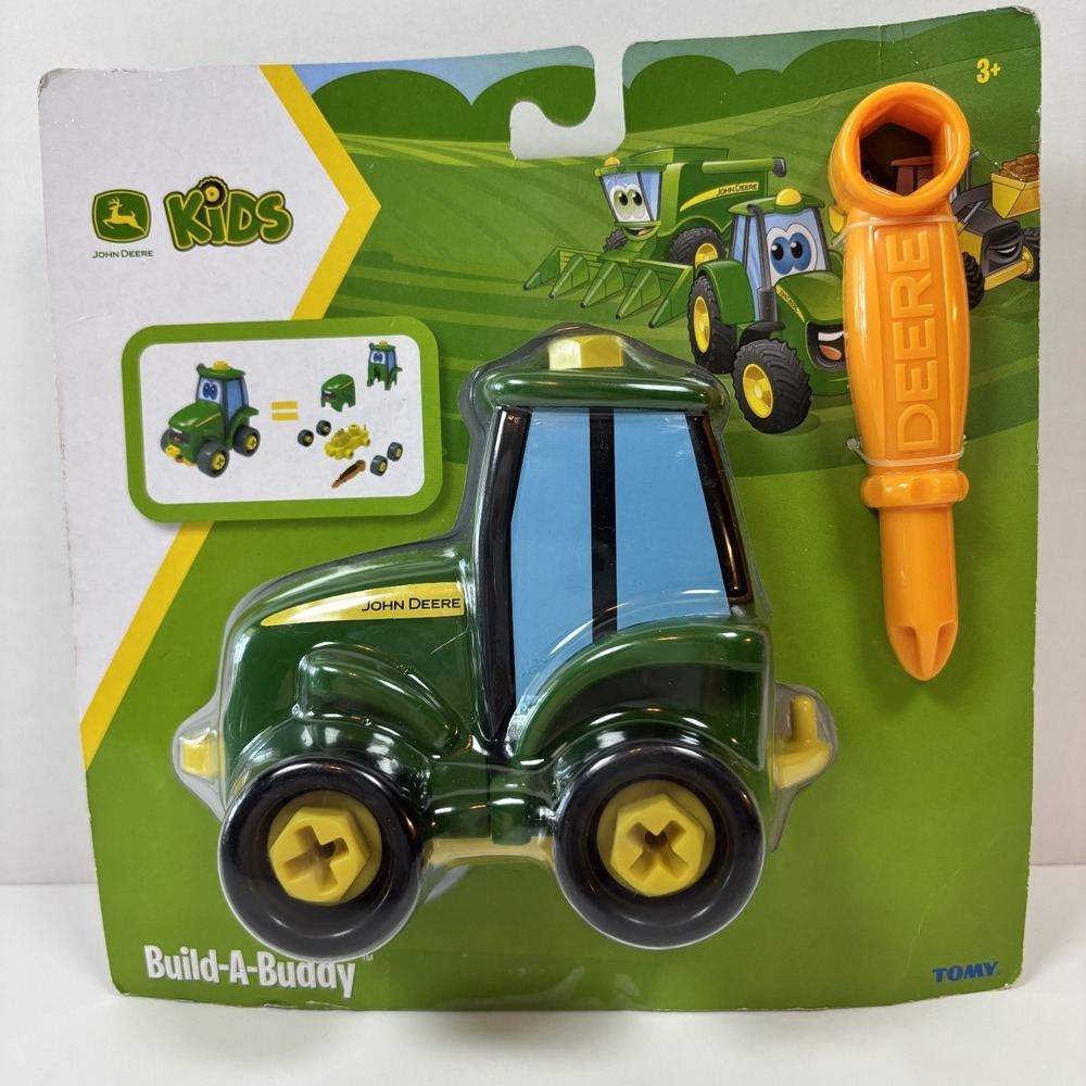 Tomy John Deere Kids Build-A-Buddy Johnny Toy Tractor Take Apart & Build New